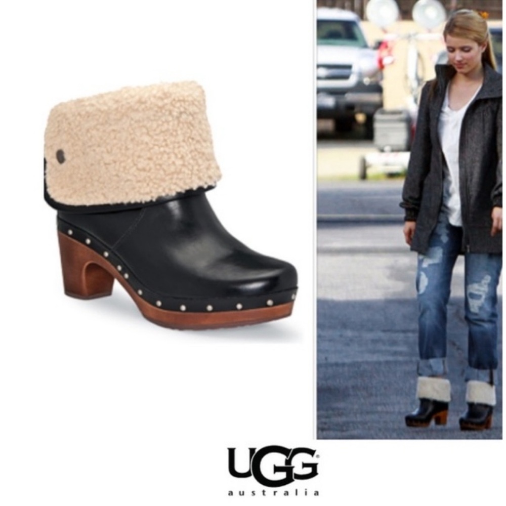 Ugg Lynnea Shearling Stud Clog Boots